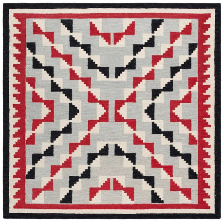 Safavieh Kenya 7'-0" x 7'-0" Rug in Red / Black