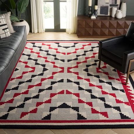 Safavieh Kenya 8'-0" x 10'-0" Rug in Red / Black