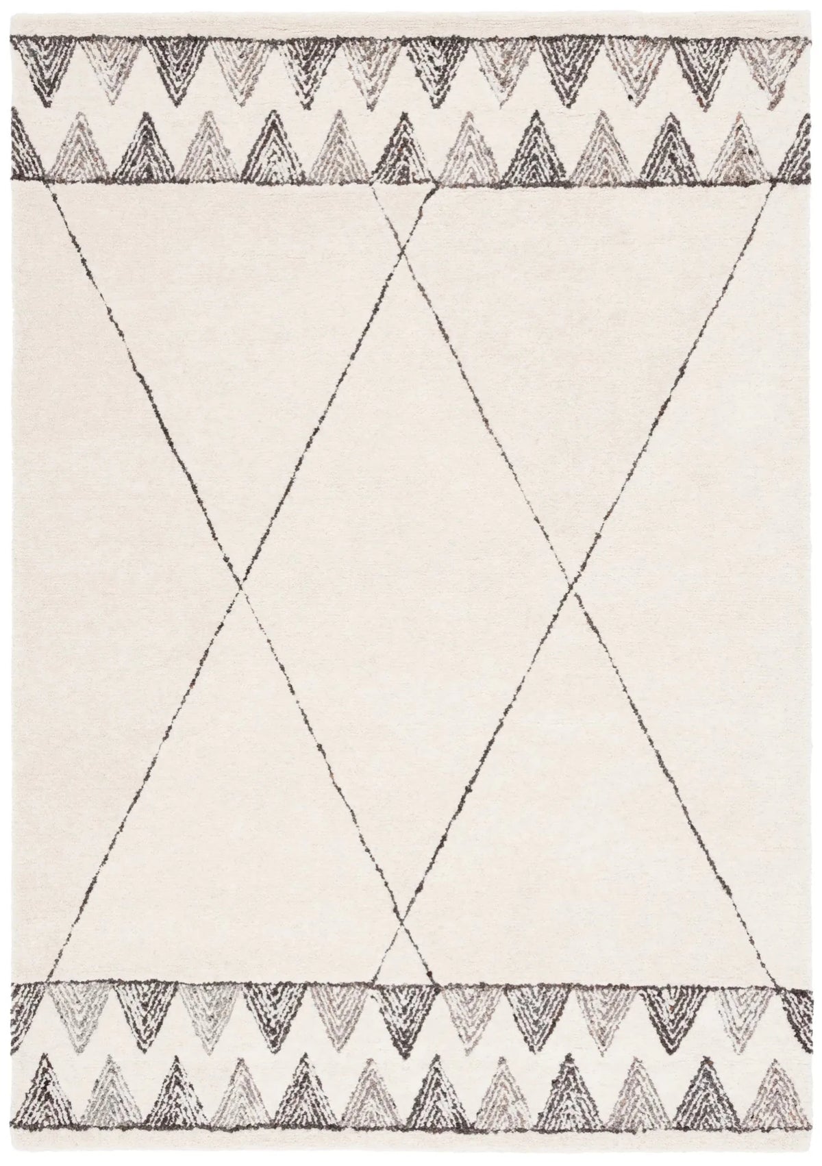 Safavieh Kenya 4'-0" x 6'-0" Rug in Ivory / Black