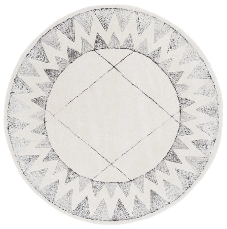 Safavieh Kenya 6'-0" x 6'-0" Rug in Ivory / Black