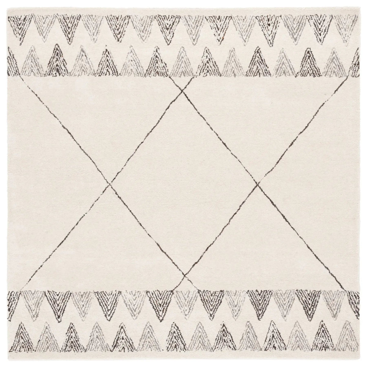 Safavieh Kenya 6'-0" x 6'-0" Rug in Ivory / Black