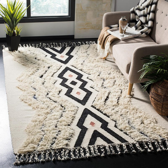 Safavieh Kenya Kny905A Ivory/Black Blue Rug - Safavieh - kny905a - 3