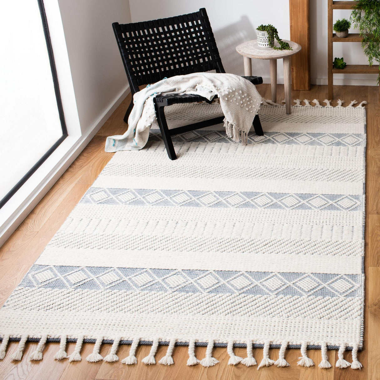Safavieh Kenya Kny956A Ivory/Blue Rugs - Safavieh - kny956a - 3