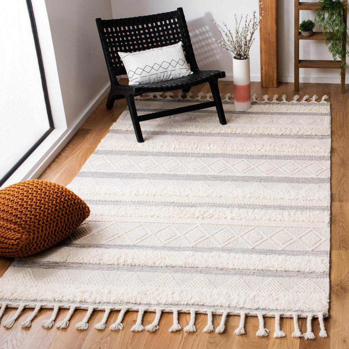 Safavieh Kenya Kny959A Ivory/Grey Rugs - Safavieh - kny959a - 3