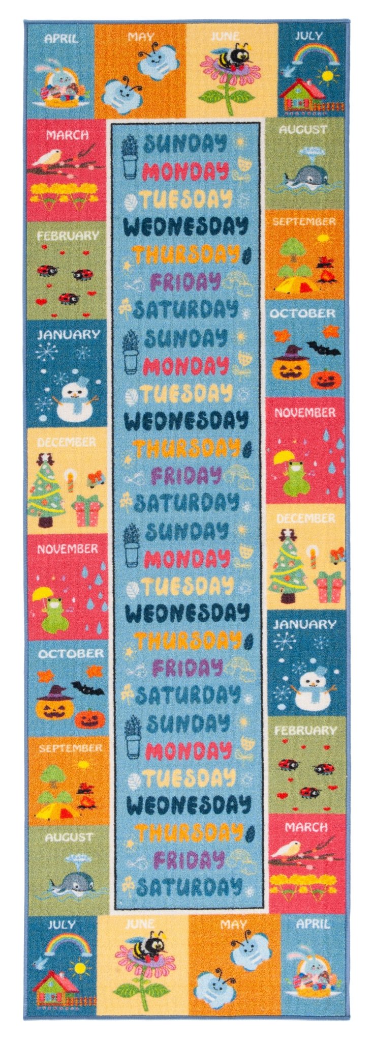Safavieh Kids Playhouse Kph224M Blue/Green Rugs - Safavieh - kph224m - 3
