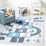 Safavieh Kids Playhouse Kph226F Grey/Blue Rugs - Safavieh - kph226f - 3
