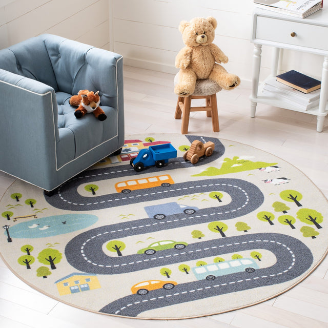 Safavieh Kids Playhouse Kph227A Beige/Green Rugs - Safavieh - kph227a - 5r