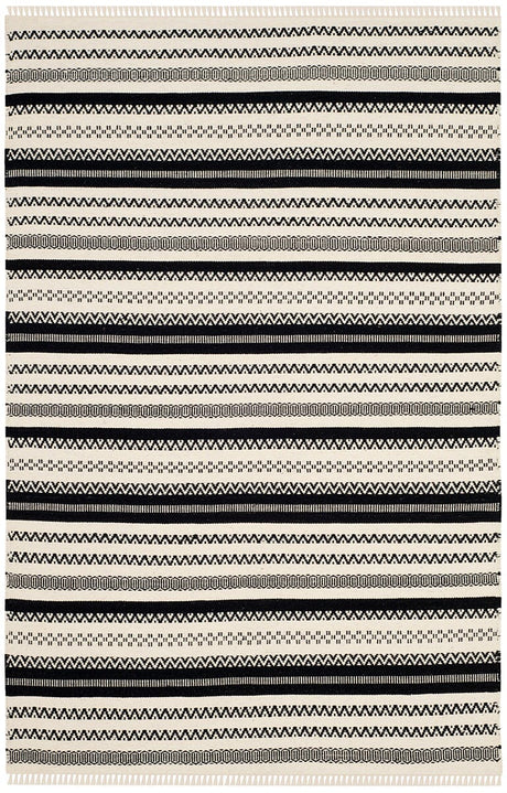 Safavieh Kilim Klm101C Ivory / Black Rugs - Safavieh - klm101c - 4