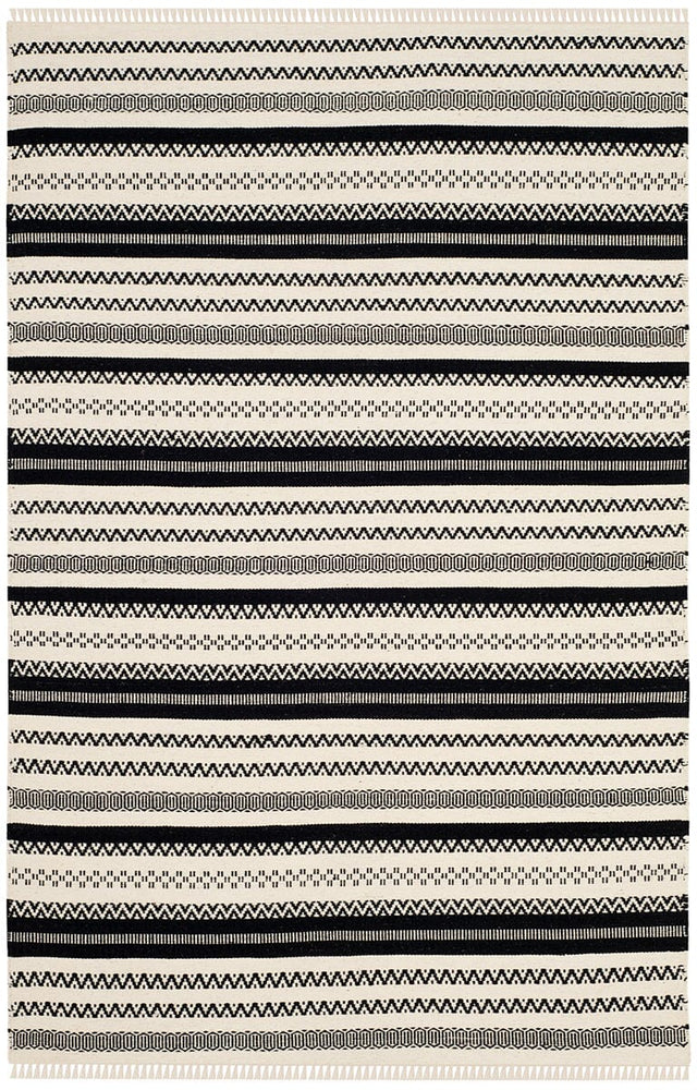 Safavieh Kilim Klm101C Ivory / Black Rugs - Safavieh - klm101c - 4