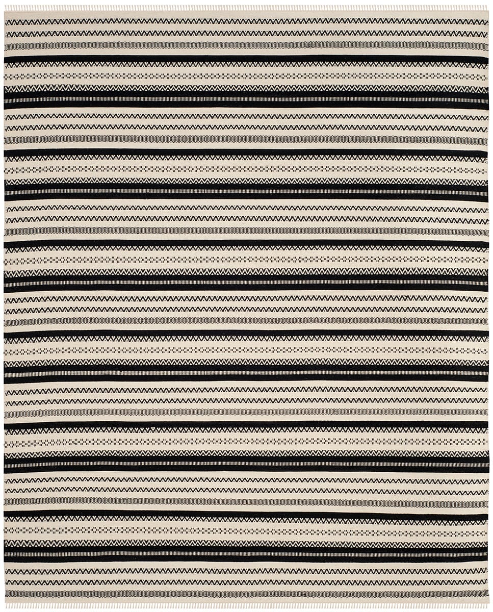 Safavieh Kilim Klm101C Ivory / Black Rugs - Safavieh - klm101c - 4