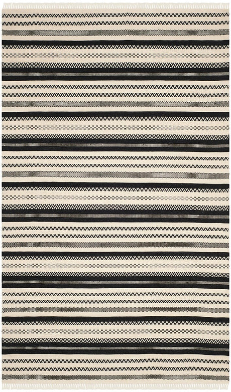 Safavieh Kilim Klm101C Ivory / Black Rugs - Safavieh - klm101c - 4