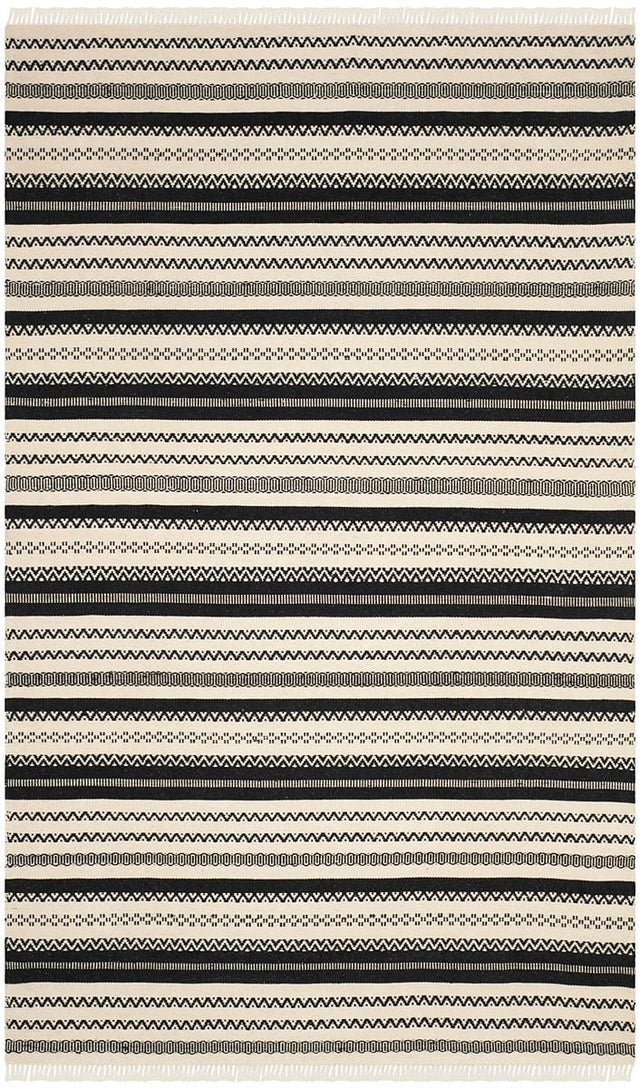 Safavieh Kilim Klm101C Ivory / Black Rugs - Safavieh - klm101c - 4