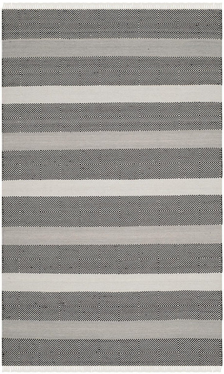 Safavieh Kilim Klm103A Grey / Black Rugs - Safavieh - klm103a - 4