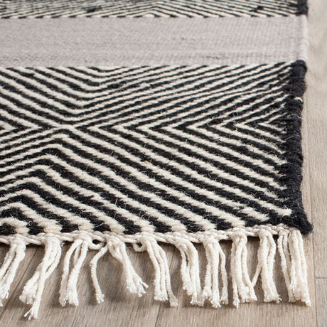 Safavieh Kilim Klm103A Grey / Black Rugs - Safavieh - klm103a - 4