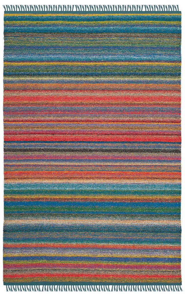 Safavieh Kilim Klm108B Blue / Orange Rugs - Safavieh - klm108b - 4