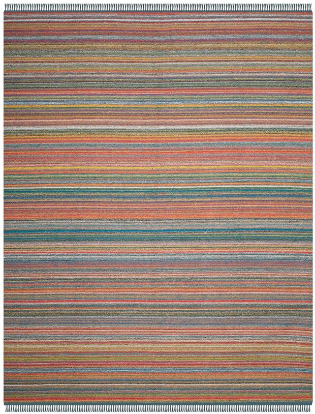 Safavieh Kilim Klm108B Blue / Orange Rugs - Safavieh - klm108b - 4