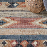 Safavieh Kilim Klm177M Blue/Rust Rug - Safavieh - klm177m - 29