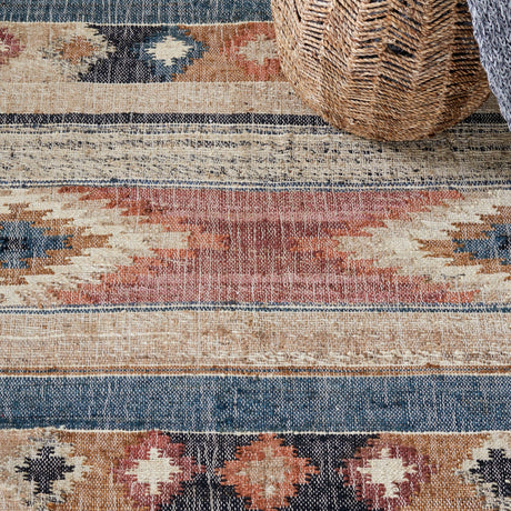 Safavieh Kilim Klm177M Blue/Rust Rug - Safavieh - klm177m - 29