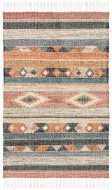 Safavieh Kilim Klm177M Blue/Rust Rug - Safavieh - klm177m - 3