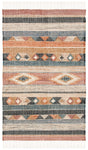 Safavieh Kilim Klm177M Blue/Rust Rug - Safavieh - klm177m - 3