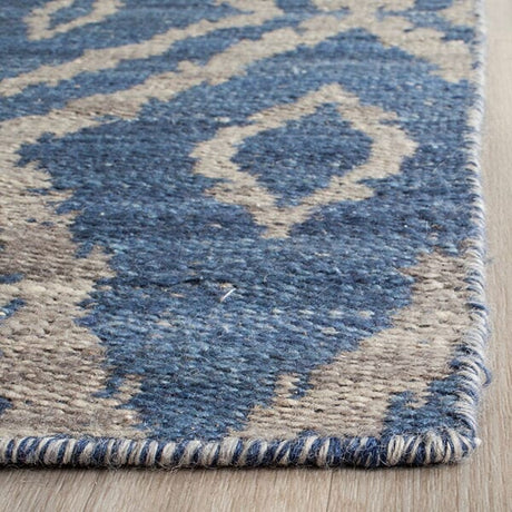 Safavieh Kilim Klm215A Blue / Grey Rugs - Safavieh - klm215a - 5