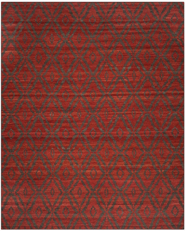 Safavieh Kilim Klm215B Rust / Grey Rugs - Safavieh - klm215b - 4