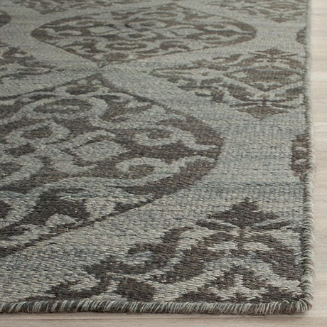 Safavieh Kilim Klm224A Grey / Dark Grey Rugs - Safavieh - klm224a - 4