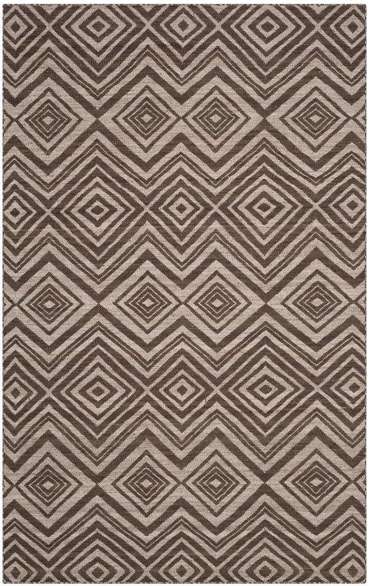 Safavieh Kilim Klm241A Grey / Light Grey Rugs - Safavieh - klm241a - 4