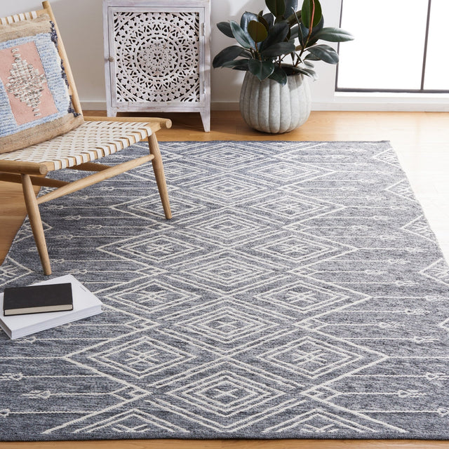 Safavieh Kilim Klm301F Grey/Ivory Rug - Safavieh - klm301f - 3