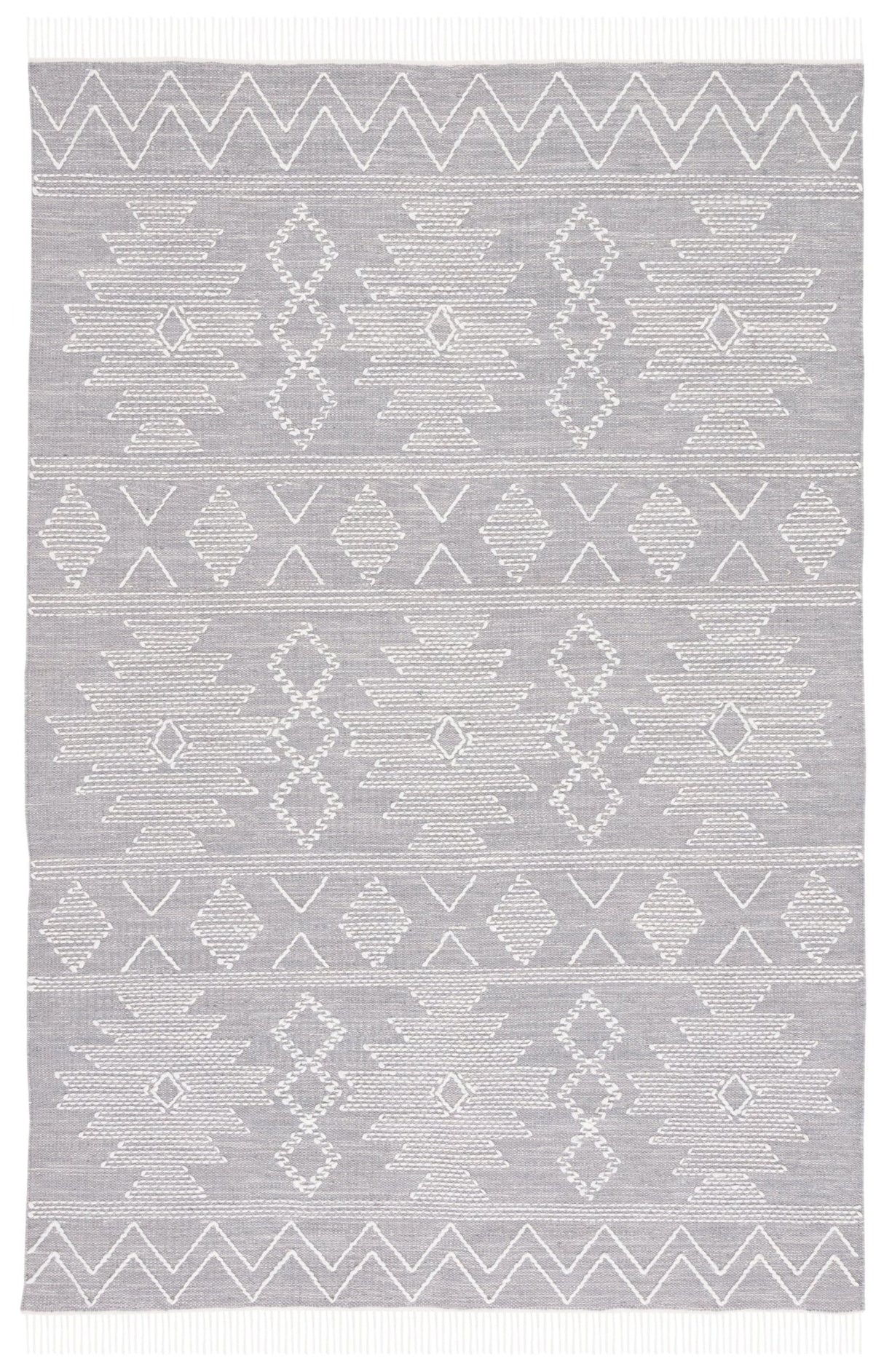 Safavieh Kilim Klm307F Grey/Ivory Rug - Safavieh - klm307f - 3