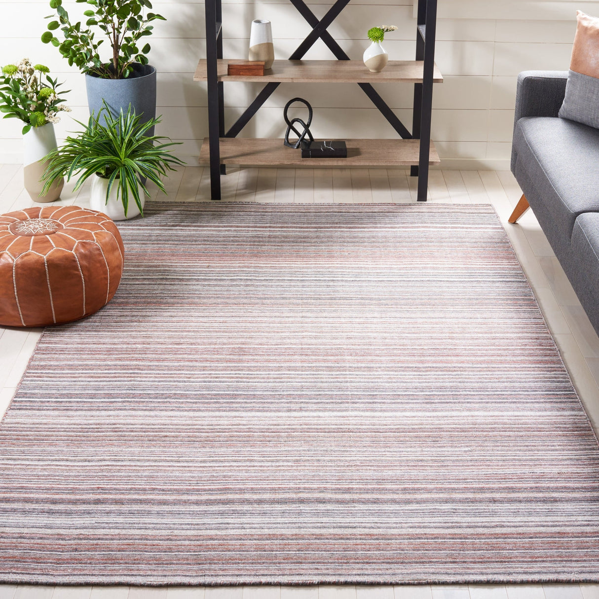 Safavieh Kilim Klm313Q Red/Grey Rug - Safavieh - klm313q - 3
