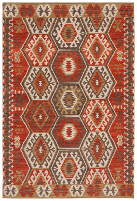 Safavieh Kilim Klm328Q Red/Olive Rug - Safavieh - klm328q - 3