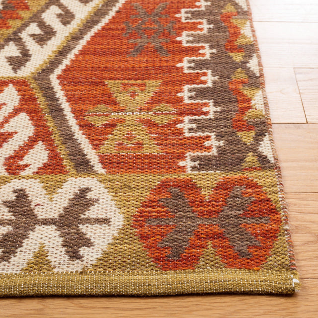 Safavieh Kilim Klm328Q Red/Olive Rug - Safavieh - klm328q - 6r