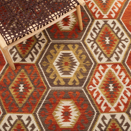 Safavieh Kilim Klm328Q Red/Olive Rug - Safavieh - klm328q - 6r