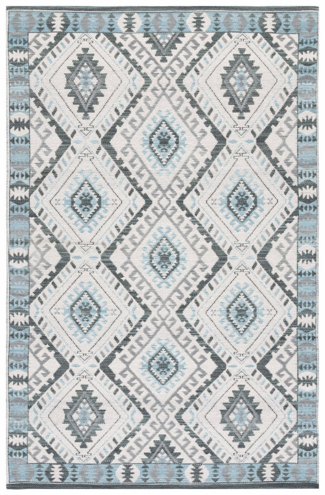 Safavieh Kilim Klm329A Ivory/Blue Rug - Safavieh - klm329a - 3