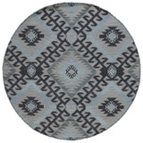 Safavieh Kilim Klm330F Grey/Black Rug - Safavieh - klm330f - 6r