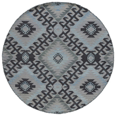 Safavieh Kilim Klm330F Grey/Black Rug - Safavieh - klm330f - 6r