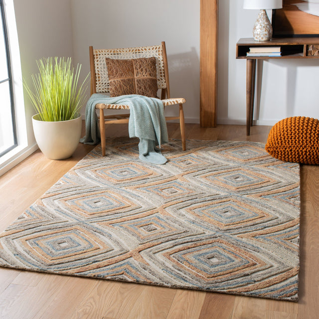 Safavieh Kilim Klm402D Sage/Gold Rug - Safavieh - klm402d - 4