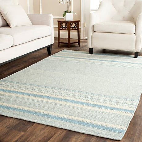 Safavieh Kilim Klm419A Light Blue / Ivory Rugs - Safavieh - klm419a - 2