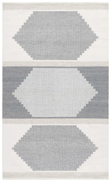Safavieh Kilim 4'-0" x 6'-0" Rug in Light Grey / Ivory
