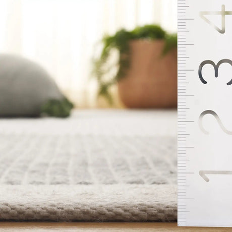 Safavieh Kilim 4'-0" x 6'-0" Rug in Light Grey / Ivory