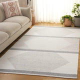 Safavieh Kilim 4'-0" x 6'-0" Rug in Dark Grey / Ivory