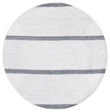 Safavieh Kilim 6'-0" x 6'-0" Rug in Dark Grey / Ivory