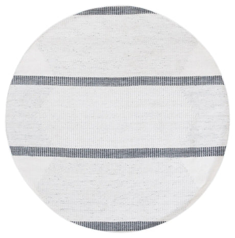 Safavieh Kilim 6'-0" x 6'-0" Rug in Dark Grey / Ivory
