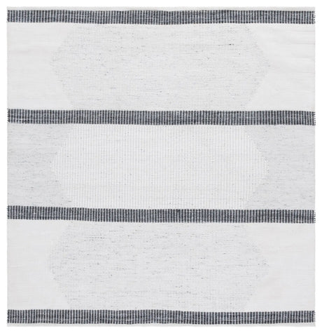 Safavieh Kilim 6'-0" x 6'-0" Rug in Dark Grey / Ivory