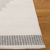 Safavieh Kilim 4'-0" x 6'-0" Rug in Dark Grey / Ivory