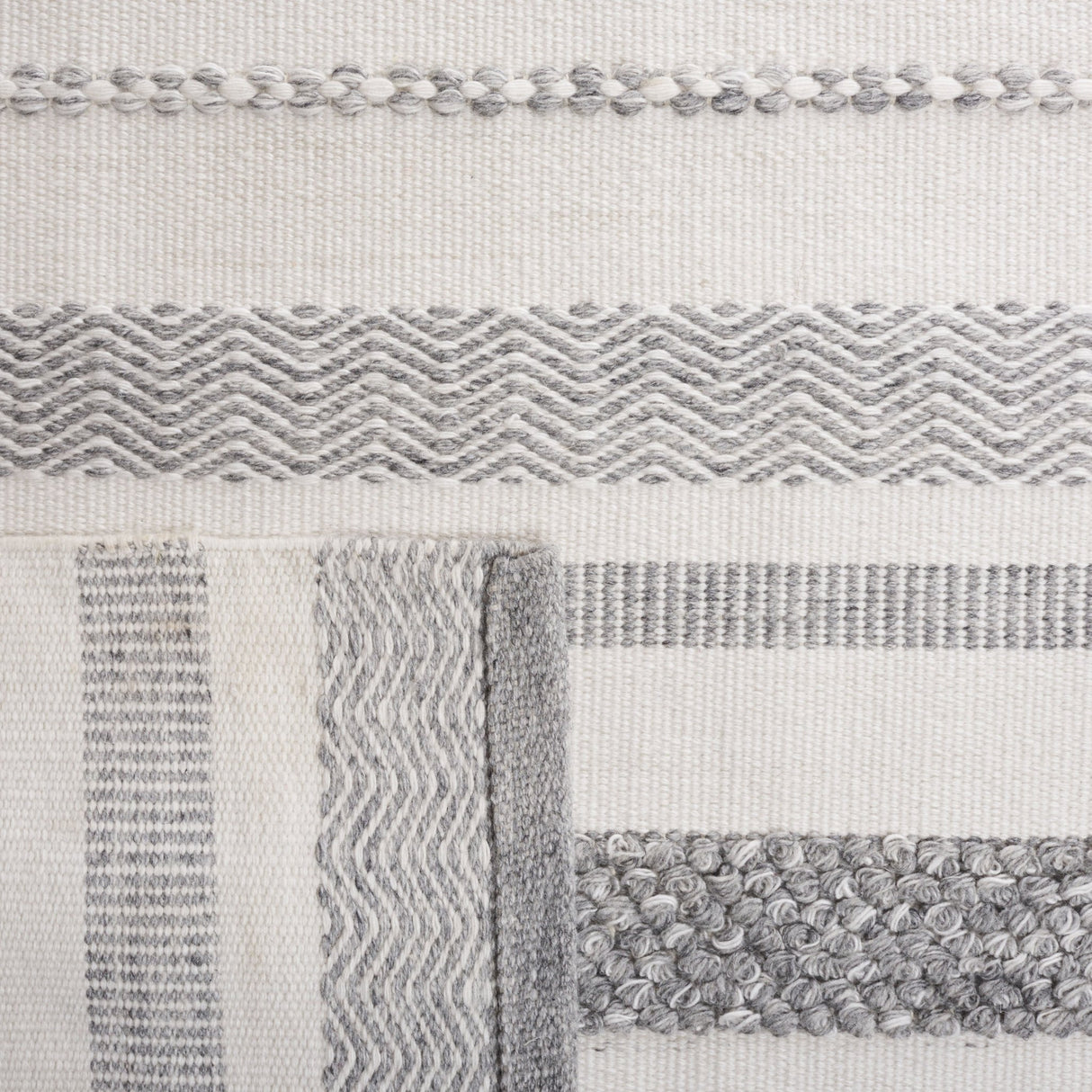 Safavieh Kilim Klm445G Silver/Ivory Rug - Safavieh - klm445g - 28
