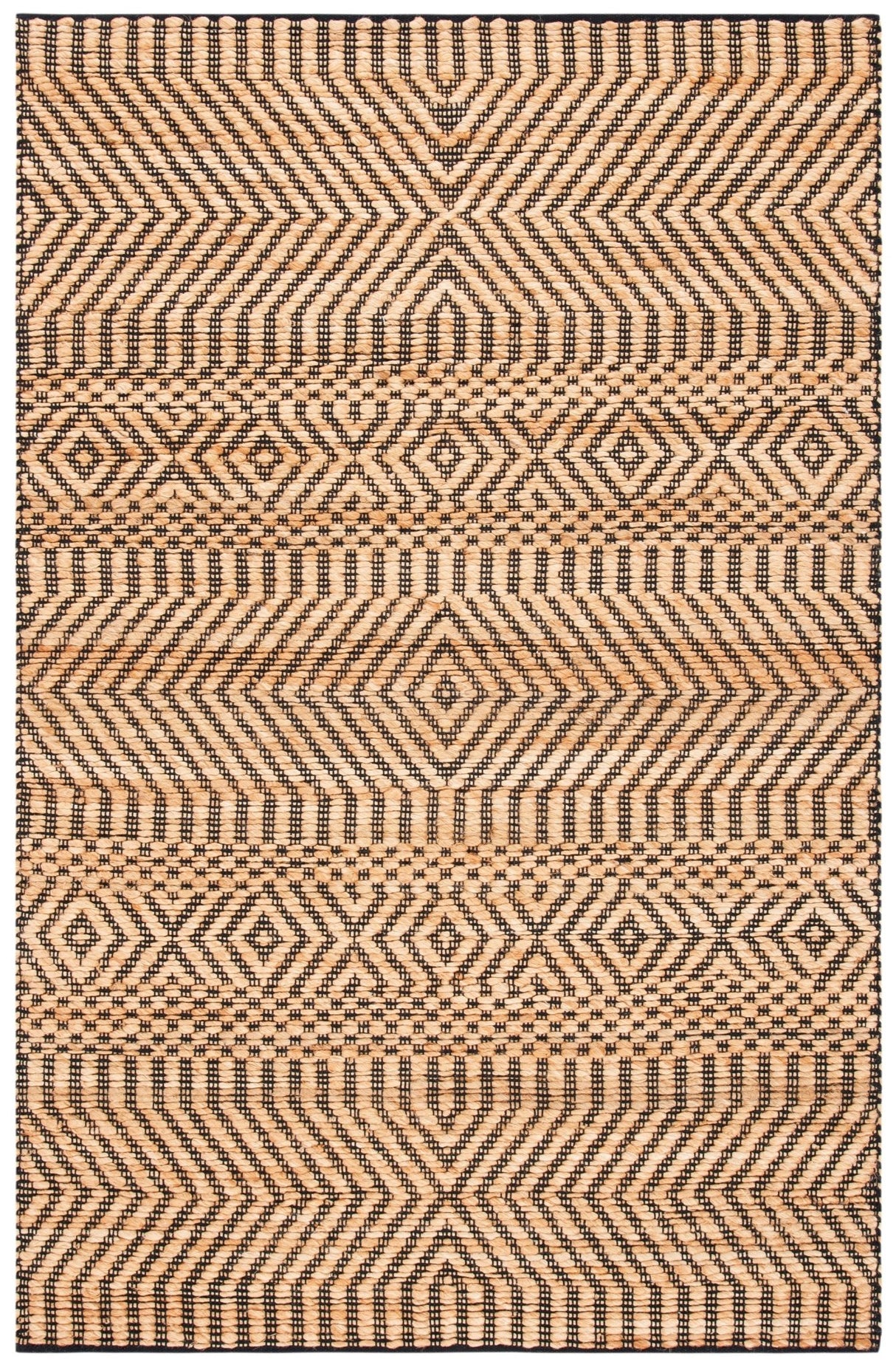 Safavieh Kilim Klm456A Natural/Black Rugs - Safavieh - klm456a - 3