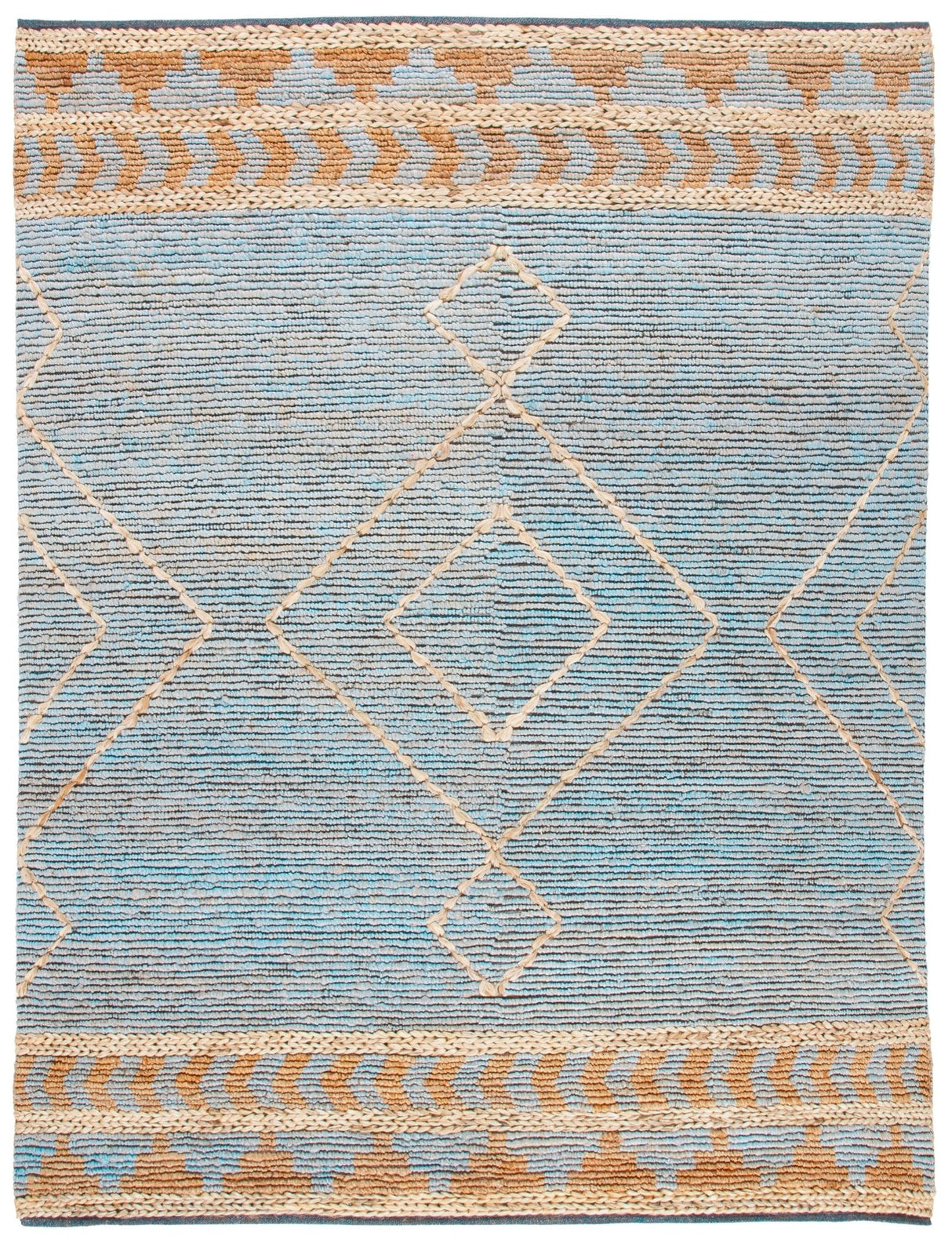 Safavieh Kilim Klm459A Natural/Blue Rugs - Safavieh - klm459a - 27