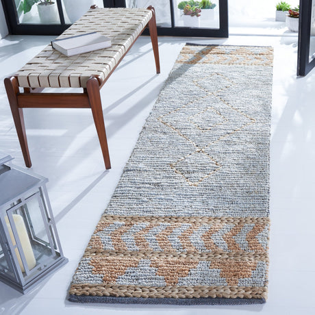 Safavieh Kilim Klm459A Natural/Blue Rugs - Safavieh - klm459a - 27